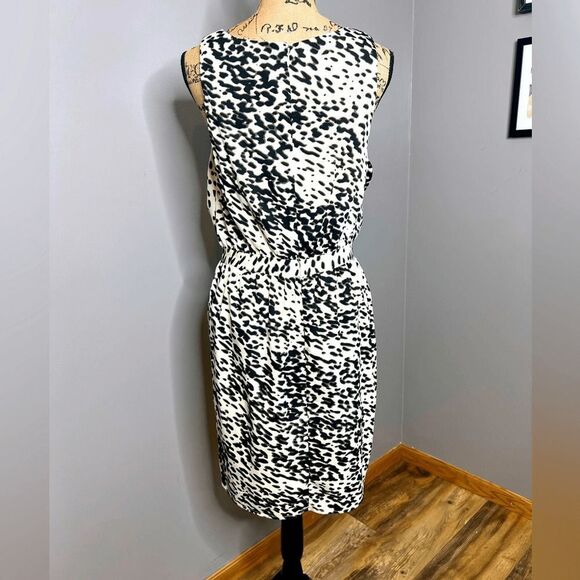W118 by Walter Baker animal print sleeveless high low dress size medium office - Picture 2 of 8